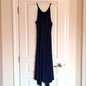 Gap Midi Navy Blue Halter Dress, L